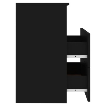 Noptiere, 2 buc., negru, 50x32x60 cm - Img 7