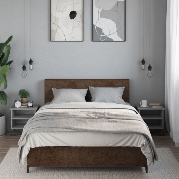 Noptiere, 2 buc., sonoma gri, 40x30x40 cm, lemn prelucrat - Img 3