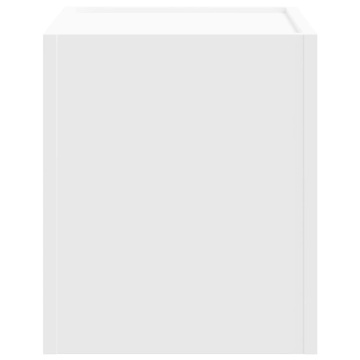 Noptiere de perete, 2 buc., alb, 45x30x35 cm - Img 5