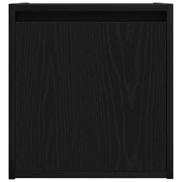 Noptiere montate pe perete 2 buc Negru 38x34x40 cm - Img 6