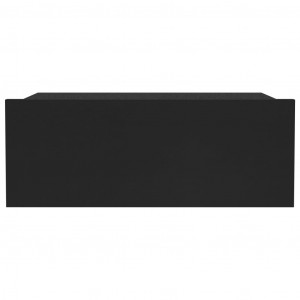 Noptiere suspendate, 2 buc., negru, 40 x 30 x 15 cm, PAL - Img 4