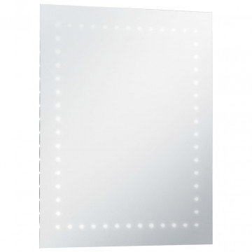 Oglindă cu LED de perete pentru baie, 50 x 60 cm - Img 4