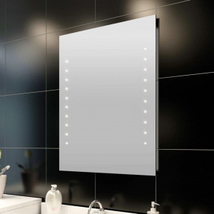 Oglinda de baie cu lumina LED 60 x 80 cm - Img 1