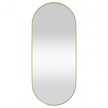 Oglindă de perete, auriu, 30x70 cm, ovală - Img 2
