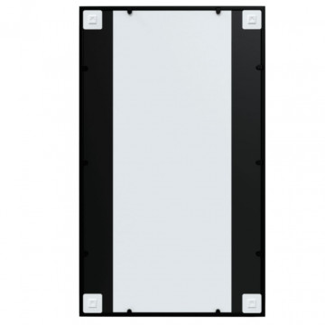 Oglindă de perete, negru, 100x60 cm, metal - Img 7