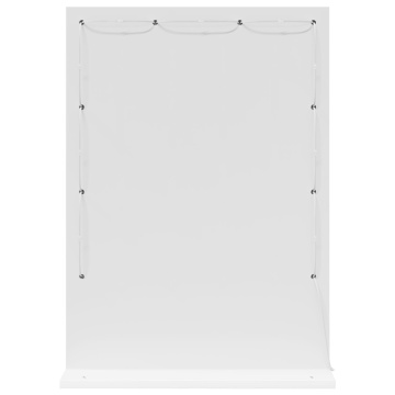 Oglindă de toaleta cu lumini LED Alb 70x50x18 cm - Img 3