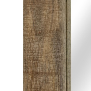 Oglindă, lemn masiv de mango, 50 x 110 cm - Img 4
