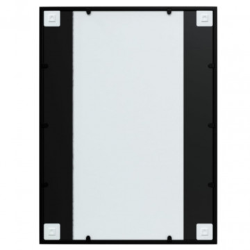 Oglinzi de perete, 3 buc., negru, 80x60 cm, metal - Img 7