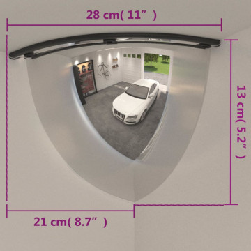 Oglinzi de trafic sfert de cupolă, 2 buc., Ø40 cm, acril - Img 7