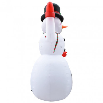 Om de zăpadă gonflabil pentru Crăciun cu LED, IP44, 600 cm, XXL - Img 8