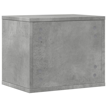 Organizator birou, gri beton, 36x26x29,5 cm lemn prelucrat - Img 5