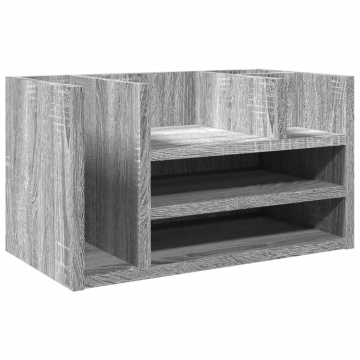 Organizator birou, gri sonoma, 44,5x24x25 cm lemn prelucrat - Img 2