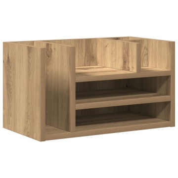Organizator Birou Stejar Artisan 44.5x24x25 cm Lemn Inginerie - Img 2