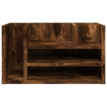 Organizator birou, stejar fumuriu, 44,5x24x25 cm lemn prelucrat - Img 4