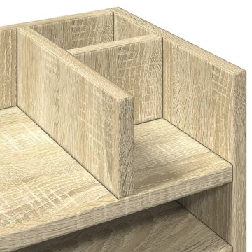 Organizator birou, stejar sonoma, 44,5x24x25 cm lemn prelucrat - Img 6