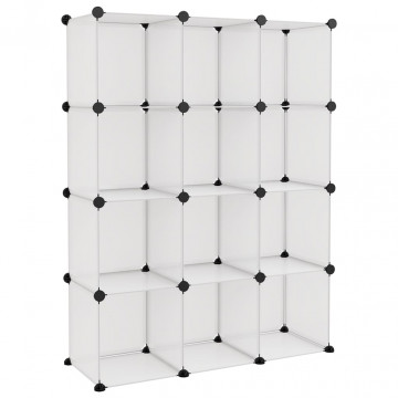 Organizator cub de depozitare, 12 cuburi, transparent, PP - Img 2