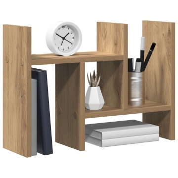 Organizer Birou Stejar Artizanal 34.5x15.5x35.5 cm Lemn - Img 3