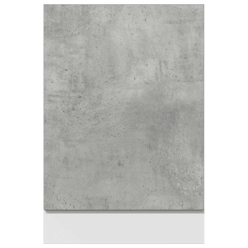 Panou frontal mașină spălat vase, gri beton, 45x3x67 cm, PAL - Img 3
