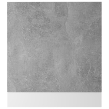 Panou frontal mașină spălat vase, gri beton, 59,5x3x67 cm lemn - Img 4