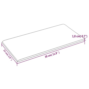 Panouri de perete 12 buc. gri închis 30x15 cm textil 0,54 m² - Img 7