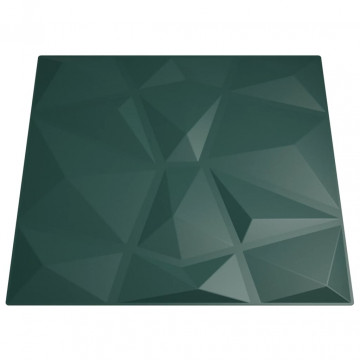 Panouri de perete 24 buc. verde 50x50 cm XPS 6 m² diamant - Img 5