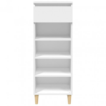 Pantofar, alb, 40x36x105 cm, lemn compozit - Img 3