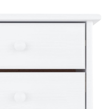 Pantofar ALTA, alb, 77x35x96 cm, lemn masiv de pin - Img 6