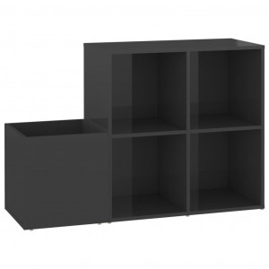 Pantofar de hol, gri extralucios, 105x35,5x70 cm, PAL - Img 2