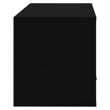Pantofar de perete, negru, 70x35x38 cm, lemn prelucrat - Img 5