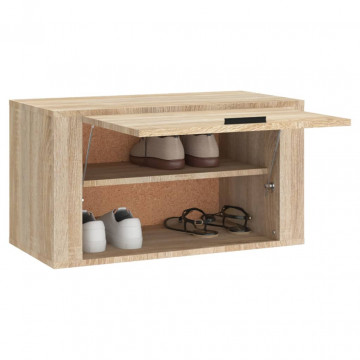 Pantofar de perete, stejar sonoma, 70x35x38 cm, lemn prelucrat - Img 4
