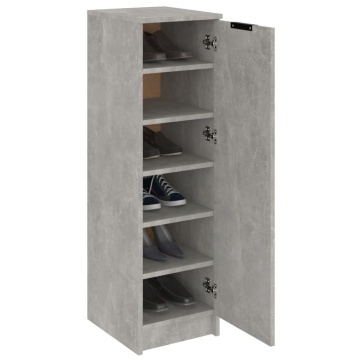Pantofar, gri beton, 30x35x100 cm, lemn compozit - Img 4