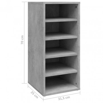 Pantofar, gri beton, 31,5x35x70 cm, PAL - Img 7