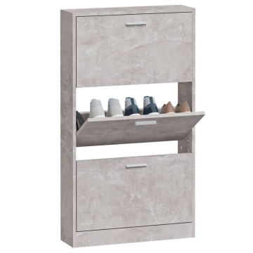 Pantofar, gri beton, 59x17x108 cm, lemn compozit - Img 4