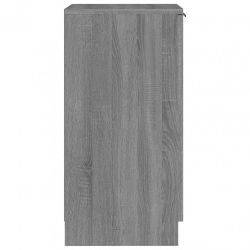 Pantofar, gri sonoma, 30x35x70 cm, lemn compozit - Img 6