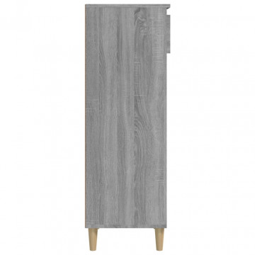 Pantofar, gri sonoma, 40x36x105 cm, lemn prelucrat - Img 8