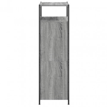 Pantofar, gri sonoma, 60x34x112 cm, lemn prelucrat - Img 5