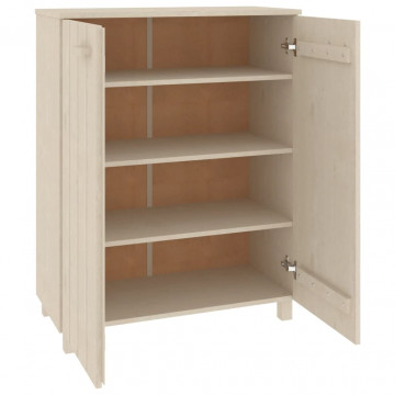 Pantofar, maro miere, 85x40x108 cm, lemn masiv de pin - Img 8