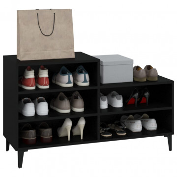 Pantofar, negru, 102x36x60 cm, lemn compozit - Img 6