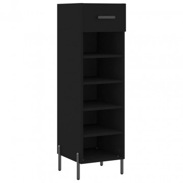 Pantofar, negru, 30x35x105 cm, lemn compozit - Img 2