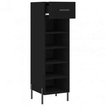 Pantofar, negru, 30x35x105 cm, lemn compozit - Img 8