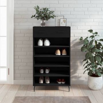 Pantofar, negru, 60x35x105 cm, lemn compozit - Img 1