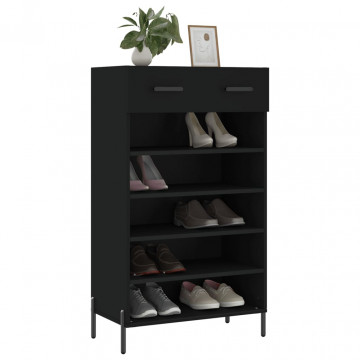 Pantofar, negru, 60x35x105 cm, lemn compozit - Img 3