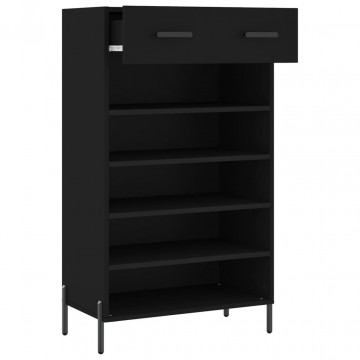 Pantofar, negru, 60x35x105 cm, lemn compozit - Img 8