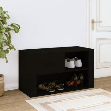 Pantofar, negru, 80x35x45 cm, lemn compozit - Img 3