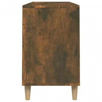 Pantofar, stejar fumuriu, 102x36x60 cm, lemn prelucrat - Img 5