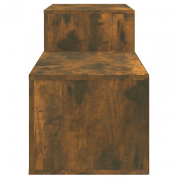 Pantofar, stejar fumuriu, 150x35x45 cm, lemn prelucrat - Img 5