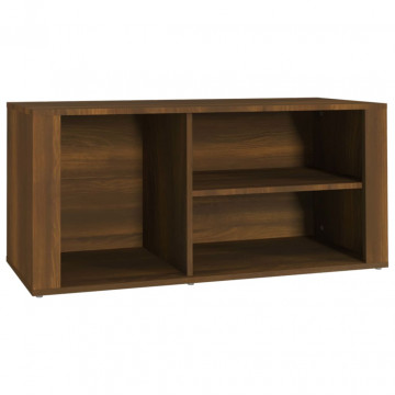 Pantofar, stejar maro, 100x35x45 cm, lemn compozit - Img 2