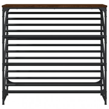 Pantofar, stejar maro, 90x30x85 cm, lemn prelucrat - Img 4