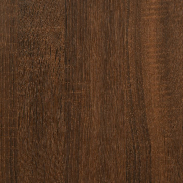 Pantofar, stejar maro, 90x30x85 cm, lemn prelucrat - Img 7
