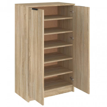 Pantofar, stejar sonoma, 59x35x100 cm, lemn compozit - Img 5